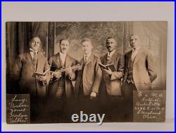 The Cleveland Gospel Quintet C. & M. A. RPPC Black Americana Antique Postcard