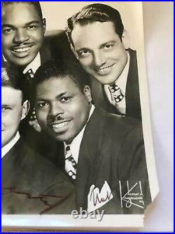 The Mariners Arthur Godfrey Black American pop group signed rare old Photo 1950s