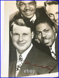 The Mariners Arthur Godfrey Black American pop group signed rare old Photo 1950s