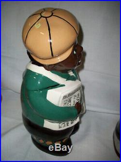 The Paper Boy Cookie Jar Alfano Pottery Very Special Black Americana Cookie Jar