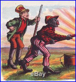 The TEN LITTLE MULLIGAN GUARDS Childrens Book/Game 1873 Black Americana REDUCED
