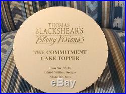 Thomas Blackshear Ebony Visions 2003 Commitment Cake Topper 37116 Wedding Couple