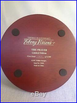 Thomas Blackshear Ebony Visions The Prayer! Signed! With Box And Coa