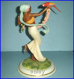 Thomas Blackshear Lenox ROSE BEAUTY Ebony Visions Figurine 12 Ltd Edt COA New