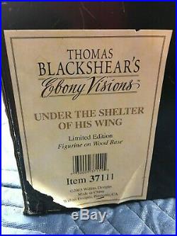 Thomas Blackshear's 2003 Limited Ed. Figurine- Under The Shelter Of His Wings