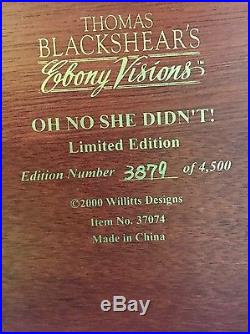 Thomas Blackshear's Ebony Visions Oh No She Didn't Limited edition #37074 (R)