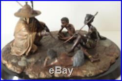 Thomas Blackshears Ebony Visions Bronze Storyteller Edition $3300 with COA