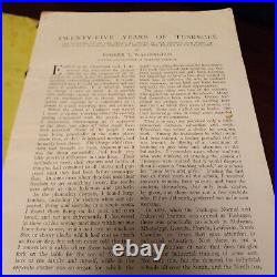 Twenty-Five Years of Tuskegee The Building Up by Booker T Washington 1906