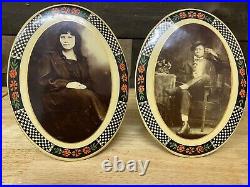 Two Celluloids African American Man And Woman Black Americana Rare Photo