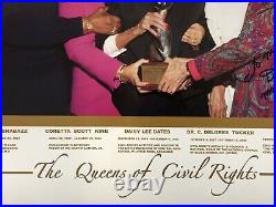 Unique 20X16 THE QUEENS OF CIVIL RIGHTS Photo Signed For Mr. Dick Gregory