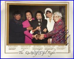 Unique 20X16 THE QUEENS OF CIVIL RIGHTS Photo Signed For Mr. Dick Gregory