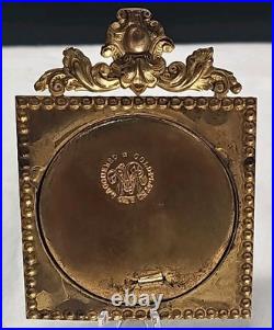 Unusual Tintype Photographic Studio Image Hunting-Spaniel Dog Lying Down Framed