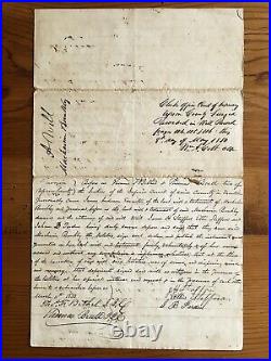 Upson County Georgia Prominent Woman Bequeaths Slaves 1850 Last Will & Testament