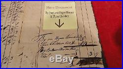 Very Rare 1805 Slave Document-sales Of Goods & Negro Woman-three Children