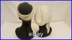 VINTAGE 60s AFRICAN AMERICAN WOMEN BUST STATUE MARIE BROWER BLACKAMOOR ESCO PROD