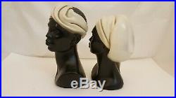 VINTAGE 60s AFRICAN AMERICAN WOMEN BUST STATUE MARIE BROWER BLACKAMOOR ESCO PROD