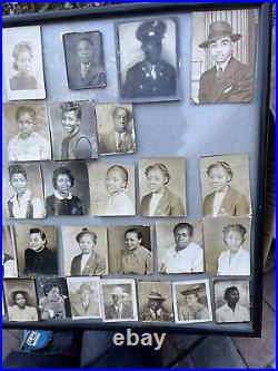 VINTAGE AFRICAN AMERICAN BLACK MEN GIRLS IN HATS PHOTO BOOTH 29 Pics Lot