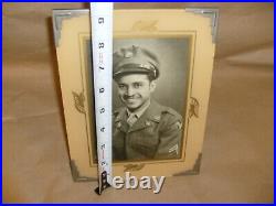 VINTAGE AFRICAN AMERICAN BLACK WW2 Bomber Squadron. USAAF AAF FRAMED PHOTO