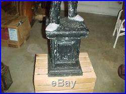 VINTAGE BLACK LAWN JOCKEY STATUE