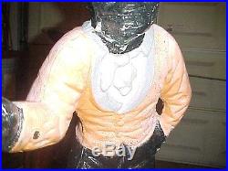 VINTAGE BLACK LAWN JOCKEY STATUE