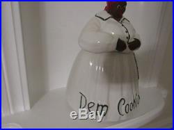 VINTAGE Black Americana McCoy Aunt Jemima Cookie Jar DEM COOKIES SHOR AM GOOD