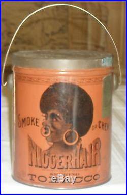 Vintage Niggerhair Tobacco Tin