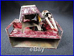 VINTAGE STRAUSS HAM & SAM PIANO MUSIC AMERICANA BLACK TIN LITHO WINDUP TOY WORKS