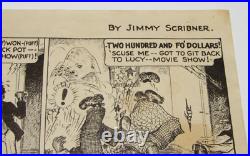 VTG 1938'THE JOHNSON FAMILY' COMIC STRIP! JIMMY SCRIBNER! 11x17 BLACK AMERICANA
