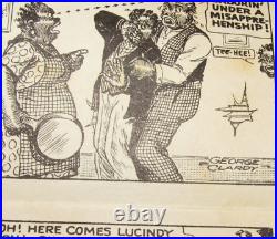 VTG 1938'THE JOHNSON FAMILY' COMIC STRIP! JIMMY SCRIBNER! 11x17 BLACK AMERICANA