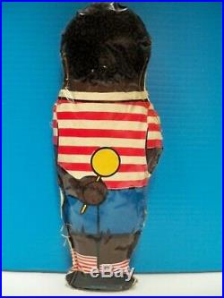 VTG 1940's BLACK AMERICANA AUNT JEMIMA, UNCLE MOSES, DIANA, WADE OIL CLOTH DOLL