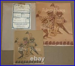 VTG 1970s Photos BLACK AMERICANA Photo Art Poster 3Pc JAZZ BAND Bill Paul Trio