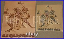VTG 1970s Photos BLACK AMERICANA Photo Art Poster 3Pc JAZZ BAND Bill Paul Trio
