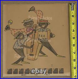 VTG 1970s Photos BLACK AMERICANA Photo Art Poster 3Pc JAZZ BAND Bill Paul Trio