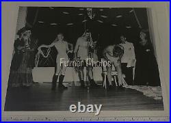 VTG 8x10 B&W Professional Photo CROSS DRESSED MEN Drag Costume Party OOAK w COA