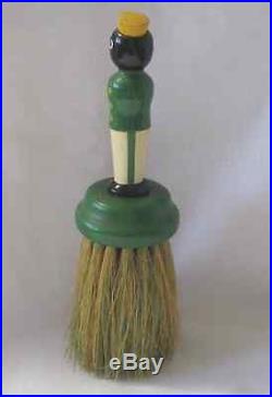 VTG COLLECTIBLE BLACK AMERICANA BELLHOP WHISK BROOM CLOTHES BRUSH PAINTED