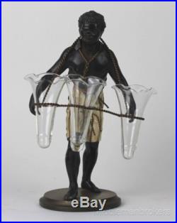 VTG Petites Choses Blackamoor Black Americana Man Spelter Figurine Statue NR AFC