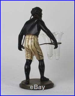 VTG Petites Choses Blackamoor Black Americana Man Spelter Figurine Statue NR AFC