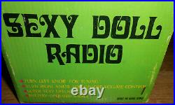 VTG SEXY LINDA BLACK AMERICANA DOLL Transistor AM RADIO 6623 With Box RARE WORKS