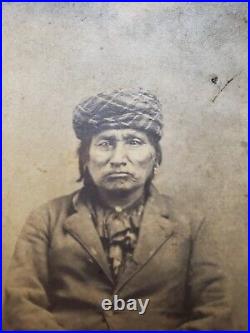 Very Rare 1867 Indian Chief Che-Meuse'Johnny Green' only Known Image CDV Photo