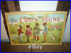 Very Rare 1906 Parker Brothers The Coon Hunt Game