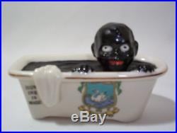 Very Rare Boy in Bathtub How Ink Is Made Vintage Black Americana England Crest