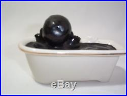 Very Rare Boy in Bathtub How Ink Is Made Vintage Black Americana England Crest