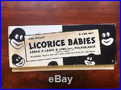 Very Rare Licorice Babies Candy Box. Black Americana. Circa Late 1930's