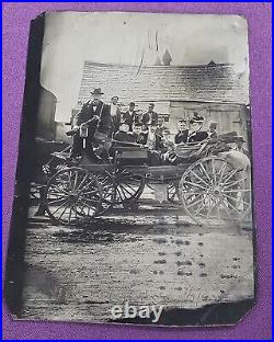 Vicksburg, MS Mar 9 1893 5 x 6.5 Tintype Carriage & African American Children