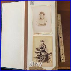 Victorian Photo Album 50+ Cabinet Cards Immigrant or African American Towanda PA