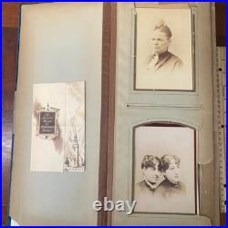 Victorian Photo Album 50+ Cabinet Cards Immigrant or African American Towanda PA