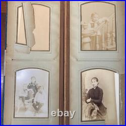 Victorian Photo Album 50+ Cabinet Cards Immigrant or African American Towanda PA