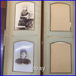 Victorian Photo Album 50+ Cabinet Cards Immigrant or African American Towanda PA