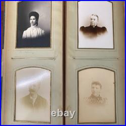Victorian Photo Album 50+ Cabinet Cards Immigrant or African American Towanda PA