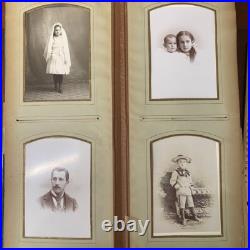 Victorian Photo Album 50+ Cabinet Cards Immigrant or African American Towanda PA